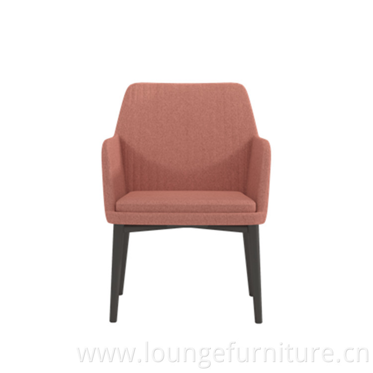 Light Luxury Wooden Legs Sofa Chair Adjust High Office Cafe Lounge Chair